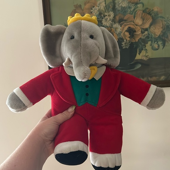 Vintage Gund Babar the elephant stuffed animal 1988 - Picture 2 of 8